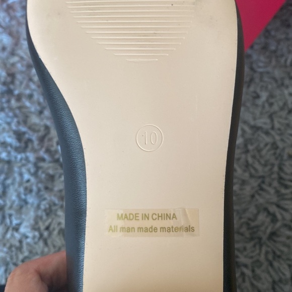 DREAM PAIRS SOLE_ELLE BLACK Low Heel Flat Shoes Soft Lining Slip On Size 10 - Picture 11 of 12